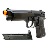 Pistola Bolinha Arma Airsoft M92 Spring 230fps Kwc 12 Tiros