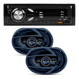 Rádio Automotivo Mp3 Player Usb Bluetooth + Alto Falante 6x9