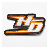 Patch Bordado Harley Davidson  Hd Laranja Hdm047l080a041