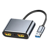 Adaptador Usb A Hdmi Dual For Ampliar Dos Monitores