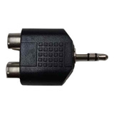 Ficha Adaptadora  Doble Hembra Rca A  Plug 3.5 Mm Stereo