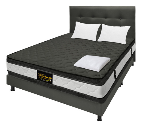 Combo Resortado King Marshall + Base Cama + Cabecero + Obseq