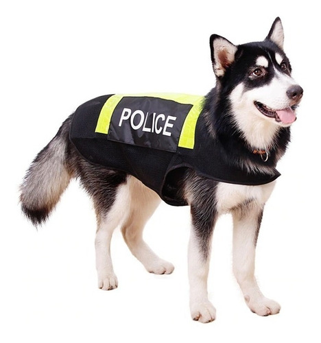 Chaleco De Perro Policía Raza Mediana Y Grande