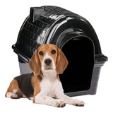 Casinha Casa Iglu Preta N5 Grande Resistente Dog Furacão Pet