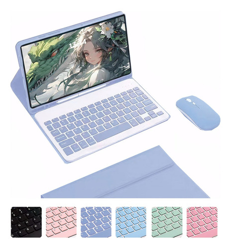 Capas Para Samsung Tab A7 T500 / T505 , Teclado , Mouse