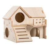 Hamster Maze Wood House Landscaping Supplies Juguete De