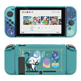 Carcasa Para Nintendo Switch Y Joycons Color Azul Claro