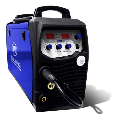 Soldadora Mig Mma Tig Inverter Motomel 250a Monofasica Dual Color Azul