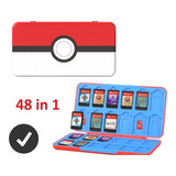 Case De Jogos Pokemon Gamecard Switch Joycon 48 E 1 Pokebola