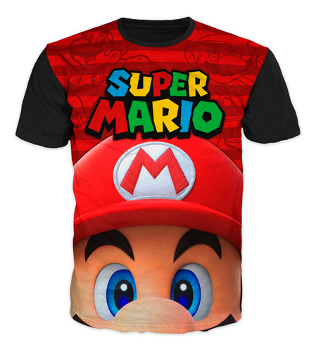 Camiseta De Videojuego Mario Bros Para Niños
