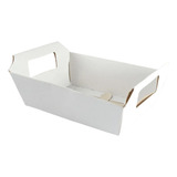 Cesta De Papel - Cartão Cores C/10 Unidades - 18x12x5cm Cor Branco