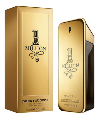 1 Million Paco Rabanne - Perfume Masculino - Eau De Toilette - 200ml