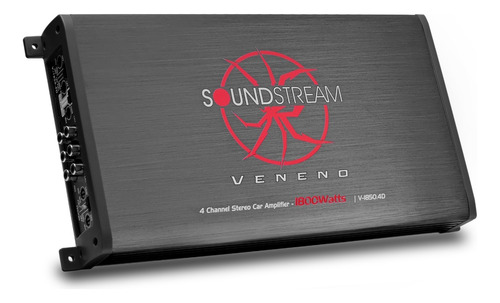 Amplificador D 4 Canales 1800w Tarántula Veneno Soundstream