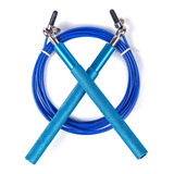 Corda De Pular 4 Rolamentos Speed Rope Profissional Alumínio Cor Azul