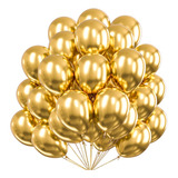 50 Globos #10 Látex Dorado Decoracion Para Bodas Fiestas