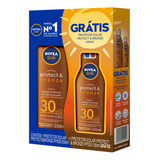 Kit Protetor Solar Nivea Sun Protect Bronz Fps30 200ml+100ml