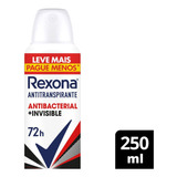 Desodorante Antitransp Rexona Antibacterial+invisible 250ml