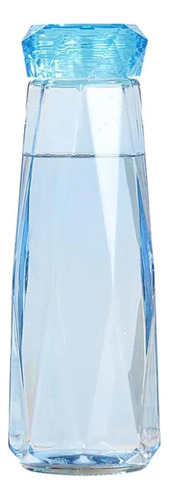 Botella De Vidrio Estilo Diamante Tapa Rosca Bpa Free