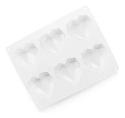 Molde Para Gelatina Corazón Diamante 3d 6.5 Cm