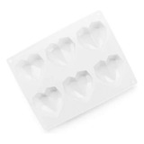 Molde Para Gelatina Corazón Diamante 3d 6.5 Cm