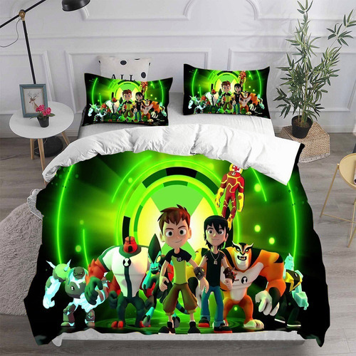 Nuevo Juego De Cama De Dibujos Animados Ben10 Funda Nórdica