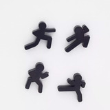  Imanes Ninjas X 4 Decoracion Iman Magnetico Hogar Heladera