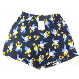 Samba Canção Short Estampado Simpsons Azul Tamanho P B5782