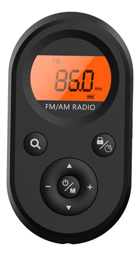 Radio De Bolsillo Am Fm Pequeña Pantalla Lcd Digital