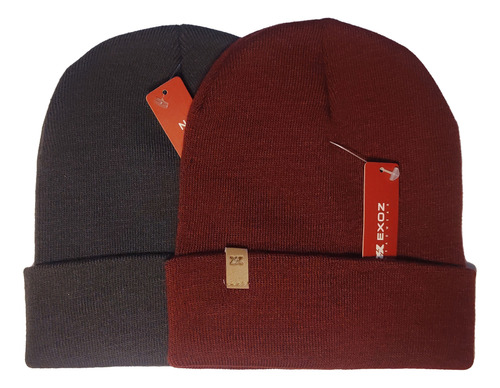 Pack 2 Gorros Lana Beanie - Calidad Premium