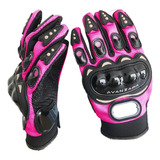 Guantes Motociclista Dama Mujer Antideslizante Rosa S M Talla M(20-22cm)