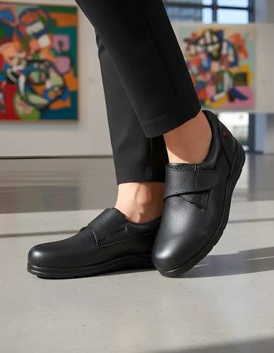 Zapato Diabético O Pies Delicados Mujer Big Apple 319 Negro