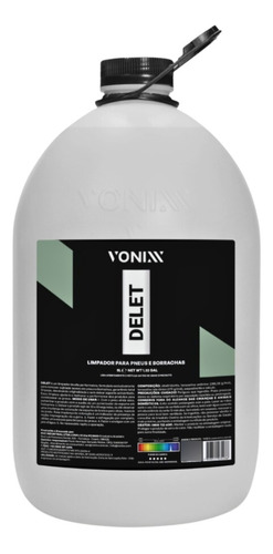 Delet Limpeza Automotiva Rápida Vonixx 5l Pneu E Borracha