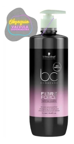 Shampoo Fibre Force Schwarzkopf 1000ml - mL a $160