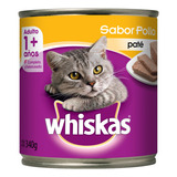 Alimento Para Gatos Whiskas Lata Sabor Pollo 340g Pack X12