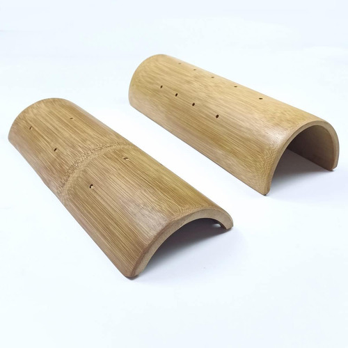 Hjjkkh 1 Almohada Cervical De Bambú Para Sauna Y 1 Almohada 