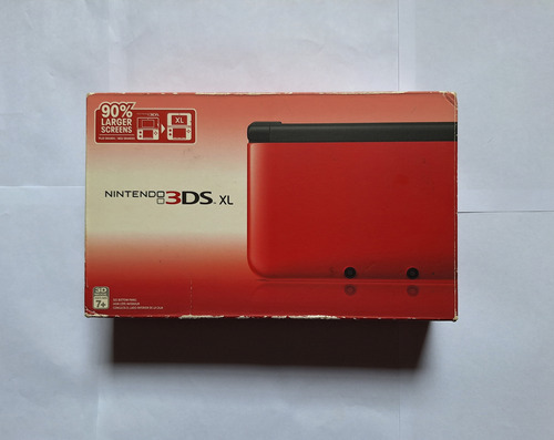 Nintendo 3ds Xl Vermelho Completo Cib Excelente Estado