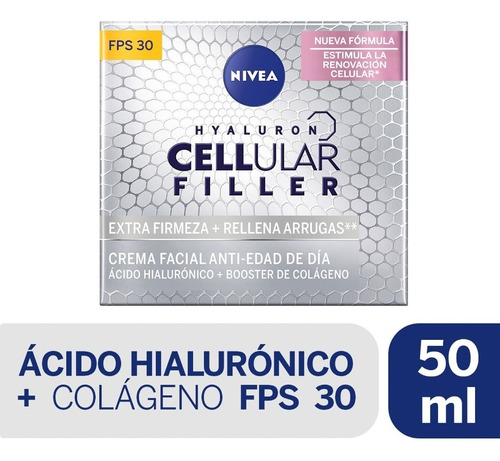 Crema Facial Fps30 | Anti-edad | Nivea Cellular Filler 50 Ml