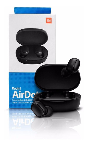 Fone De Ouvido Original Xiaomi Air Dots S Preto Mi Bluetooth