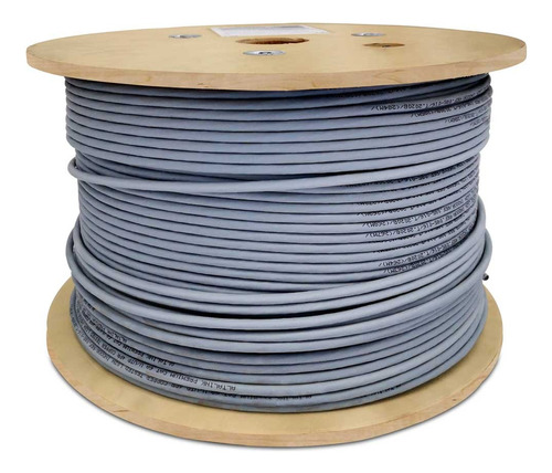 Cable Utp Cat 6. Gris Interioir Chaqueda Resistente Carrete