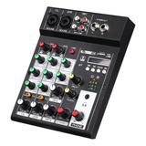 Dj Mixing Board Mezclador De 4 Canales Mezclador De Audio .
