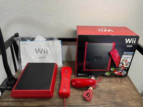 Mini Wii Original Con Caja Rojo