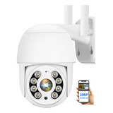 Cámara De Seguridad Exterior Inalámbrica Hd Wifi 360º Alarma