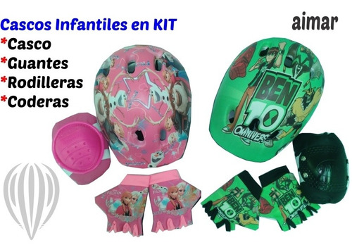 Cascos Nuevos Infantiles En Kit