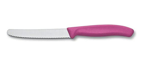 Cuchillo Cocina Victorinox Rosa 6.7836.l115 Dentado 11cm