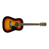 Guitarra Acústica Fender Cd-60 Dread V3 Con Estuche Sunburst