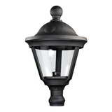 Farol Negro Aluminio Negro Para Columna Fw 1020/f