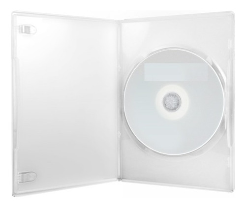 10 Unid Box Dvd Slim- Capa Transparente  - 7 Mm