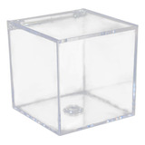 ' Caja De Regalo De Cubo Cuadrado De Acrílico Transparente,