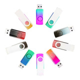 Paquete De 100 Lápices De Usb Pen Drives De 16 Gb Con Color