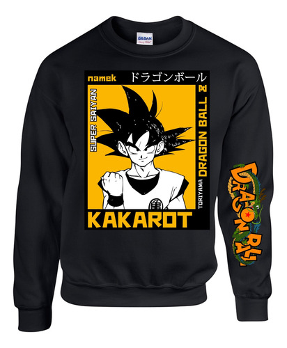 Saco Dragon Ball Goku Kakaroto Buzo Hoddie